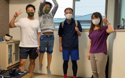 親子運動教室　現役陸上選手を添えて(笑)！